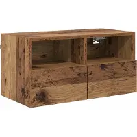 vidaXL TV Wandkast 60 x 30 x 30 cm Oud Hout Bewerkt hout