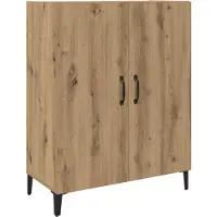 vidaXL Highboard 2 st Artisan Eiken 69,5 x 34 x 180 cm Bewerkt hout