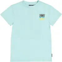 Tumble 'n dry T-shirt met backprint turquoise Blauw Jongens Katoen Ronde hals - maat 128