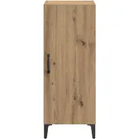 vidaXL Dressoir Artisan Eiken 34,5 x 34 x 90 cm Bewerkt hout