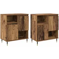 vidaXL Dressoirs 2 st Oud hout