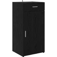 vidaXL Dressoir Zwart eiken 45 x 42,5 x 93 cm Bewerkt hout