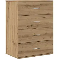 vidaXL Dressoir Artisan Eiken 60 x 39 x 80 cm Bewerkt hout