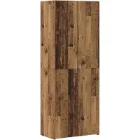 vidaXL Highboard Oudhout 70 x 42,5 x 185 cm