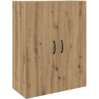 vidaXL Highboard 2 st Artisan Eiken 69,5 x 34 x 180 cm Bewerkt hout