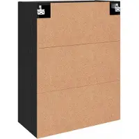 vidaXL Wandkast 2 st Zwart Eiken 69,5 x 34 x 90 cm Bewerkt hout