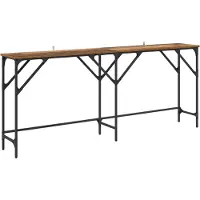 vidaXL Wandtafel Oud Hout 180 x 30 x 75 cm Bewerkt hout