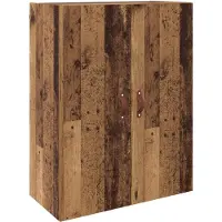 vidaXL Wandkast 2 st Oudhout 69,5 x 34 x 90 cm Bewerkt hout