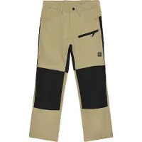 Color Kids - Kid's Pants Stretch with Zip Off - Trekkingbroek 134, beige