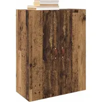 vidaXL Wandkast 2 st Oudhout 69,5 x 34 x 90 cm Bewerkt hout