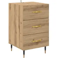 vidaXL Nachtkastje Artisan Eiken 40 x 40 x 66 cm Bewerkt hout