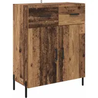 vidaXL Dressoir Oud Hout 69,5 x 34 x 90 cm Bewerkt hout