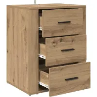 vidaXL Nachtkastje Artisan Eiken 35 x 50 x 60 cm Bewerkt hout