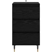 vidaXL Dressoir Zwart eiken 35 x 40 x 70 cm Bewerkt hout