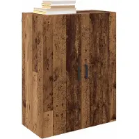 vidaXL Wandkast 2 st Oudhout 69,5 x 34 x 90 cm Bewerkt hout