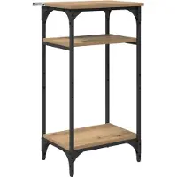vidaXL Bijzettafel Artisan Eiken 40 x 30 x 75 cm Bewerkt hout