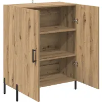 vidaXL Dressoir Artisan-Eikenhout, 69,5 x 34 x 90 cm, houtvezel