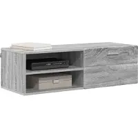 vidaXL Houten Kast 100,5 x 39 x 30 cm Grijs Sonoma Bewerkt hout