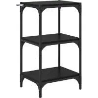 vidaXL Boekenkast Zwart eiken 40 x 33 x 70.5 cm