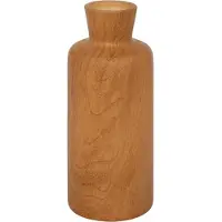 Atmosphera Bloemenvaas Botanic - houtlook bruin - keramiek - D12 x H30 cm - stelen en boeketten