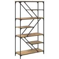 vidaXL Boekenplank Artisan Eiken 91 x 36 x 176 cm Bewerkt hout