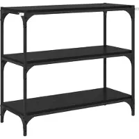 vidaXL Boekenkast Zwart Eiken 40 x 33 x 70.5 cm