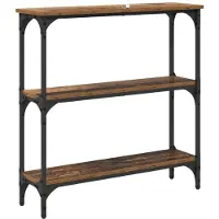 vidaXL Wandtafel Oudhout 75 x 22,5 x 75 cm Bewerkt hout