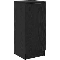 vidaXL Dressoir Zwart Eiken 30 x 30 x 70 cm Bewerkt hout