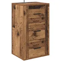 vidaXL Dressoir Oudhout 40 x 33 x 70 cm Bewerkt hout