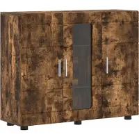 vidaXL Houten Kast Rook Eiken Bewerkt hout