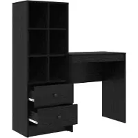 Syfax Bureau Zwart Eiken 115,5 x 40 x 127 cm 2 st