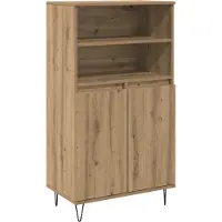 vidaXL Highboard Bruin 60 x 36 x 110 cm Bewerkt hout