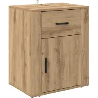 vidaXL Nachtkastje Artisan Eiken 35 x 50 x 60 cm Bewerkt hout