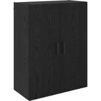 vidaXL Wandkast 2 st Zwart Eiken 69,5 x 34 x 90 cm Bewerkt hout