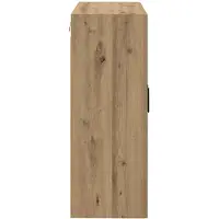 vidaXL - Wandkast - 2 - st - Artisan - Eiken - 69,5 - x - 34 - x - 90 - cm - Bewerkt - hout