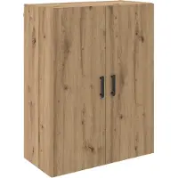 vidaXL Wandkast 2 st Artisan Eiken 69,5 x 34 x 90 cm Bewerkt hout