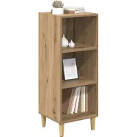 vidaXL Dressoir Artisan Eiken 34,5 x 32,5 x 90 cm Bewerkt hout