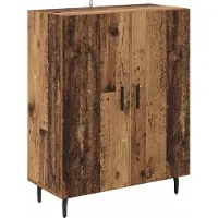 vidaXL Dressoir Oudhout 69,5 x 34 x 90 cm Bewerkt hout