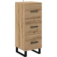 vidaXL Dressoir Artisan Eiken 34,5 x 34 x 90 cm