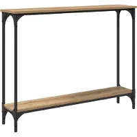 vidaXL Wandtafel Artisan Eiken 100 x 22,5 x 75 cm Bewerkt hout
