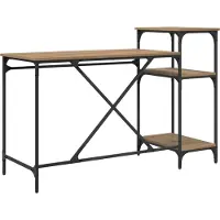 vidaXL Bureau, Artisan-eikenhout, houtvezel, 135 x 50 x 90 cm