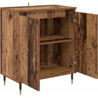 vidaXL Dressoir Oud Hout 60 x 35 x 70 cm Bewerkt hout
