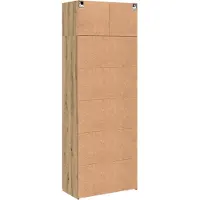 vidaXL Opbergkast 2 pcs Artisan Eiken 80 x 42,5 x 225 cm