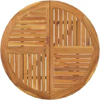 vidaXL Tuintafel Ø 85 cm massief acaciahout