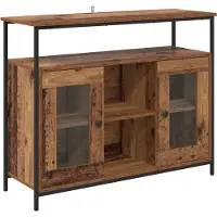 vidaXL Dressoir Oud Hout 100 x 35 x 80 cm Bewerkt hout