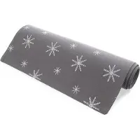Orion PŁATEK Serie - Katoenen Tafelkleed - 130x32 cm - Grijs - Sneeuwvlokmotief