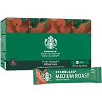 Starbucks Koffiesticks Zakjes Oplos 100% Arabica-koffie Medium 150 Stuks