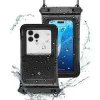 Spigen A611 Universeel Float Waterdicht Hoesje Zwart 2 Pack