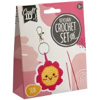 Creative Craft Group haakpakket sleutelhanger zon inclusief naald en draad.