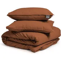 Dreamhouse dekbedovertrek Stone Washed - Katoen - Bruin - 140x220